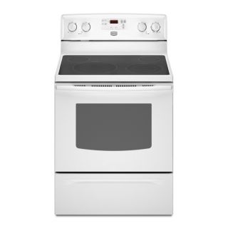Maytag 30 in Smooth Surface Freestanding 5.3 cu ft Self Cleaning Electric Range (White)