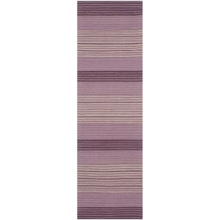 Safavieh Hand woven Marbella Lilac Wool Rug (23 X 8)