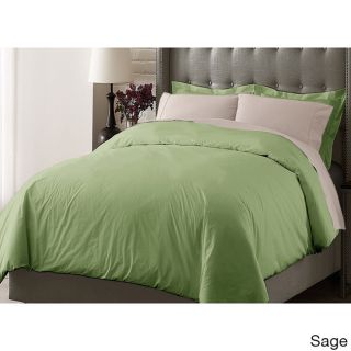 Blue Ridge Home Fashions Inc Oversize Cotton 3 piece Duvet Cover Set Green Size Twin