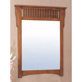 Mission Style Rectangular 30 inch Wall Mirror