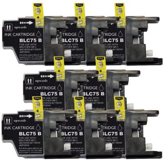 Brother Lc75 Remanufactured Compatible Black Ink Cartridge (pack Of 7)