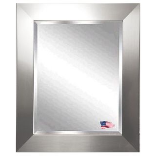 Rayne Wide Silver American made Wall Mirror