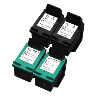 Sophia Global Remanufactured Hp 92 And Hp 93 Black/ Color Ink Cartridge Replacement (set Of 4)