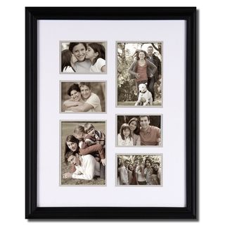 Adeco Adeco 6 opening Bulletin Board Style Picture Frame Black Size 5x7