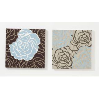 Graham & Brown Avalanche Roses 2 Piece Graphic Art on Canvas Set 42629