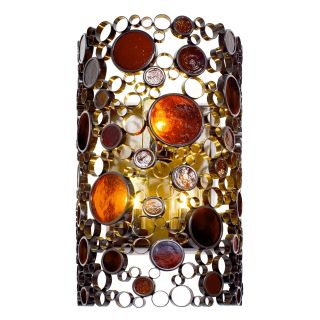 Varaluz Fascination 3 light Glossy Bronze Outdoor Wall Sconce
