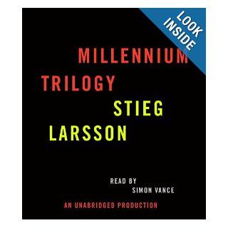 Stieg Larsson Millennium Trilogy Audiobook CD Bundle The Girl with the Dragon Tattoo, The Girl Who Played with Fire, and The Girl Who Kicked the Hornet's Nest Stieg Larsson, Simon Vance 9780739352755 Books