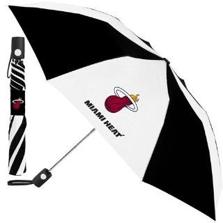 Miami Heat Personal Folding Umbrella  Sports Fan Golf Umbrellas  Sports & Outdoors