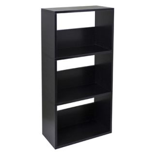 Way Basics Eco Friendly Triplet Shelves WB 3SR Finish Black