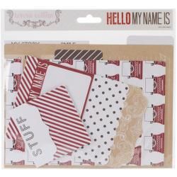 Hello My Name Is Cardstock File Folders   Tags