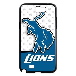 Custom Detroit Lions Back Cover Case for Samsung Galaxy Note 2 N7100 N1135 Cell Phones & Accessories