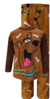 Scooby Doo Scooby Snacks Fleece Pajamas for boys (4) Clothing