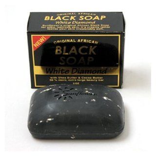 White Diamond Black Soap   5 oz. Beauty
