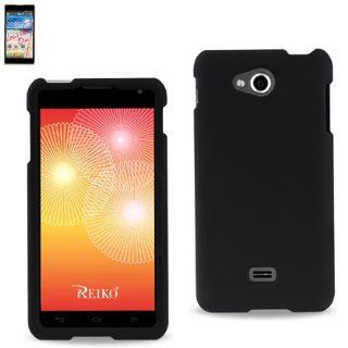 Reiko RPC10 LGMS870BK Slim and Durable Rubberized Protective Case for LG Spirit MS870   Retail Packaging   Black Cell Phones & Accessories