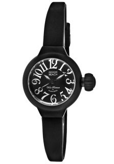 Glam Rock MBD27025  Watches,Womens Miami Beach Art Deco Black Dial Black Rubber, Casual Glam Rock Quartz Watches
