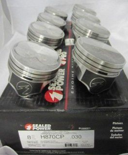 Speed Pro Dome Piston H870CP30 .030 Over For 400ci Small Block Chevy Automotive