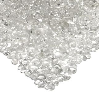 Reflective Ice Clear Colored Fire Glass Pebbles