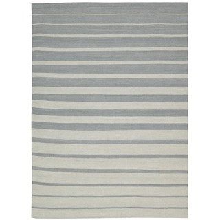 Calvin Klein Ankara Slate Gradient Stripes Rug (53 X 75)