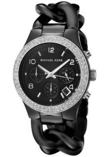 Michael Kors MK5388  Watches,Womens Chronograph White Swarovski Crystal Black Dial Black Ceramic, Chronograph Michael Kors Quartz Watches