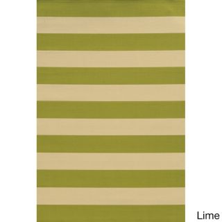 Style Haven Indoor/ Outdoor Stripe Polypropylene Rug (710 X 1010) Brown Size 710 x 1010