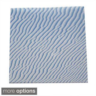 Modern Ceramic Wall Tile Rippling White Sand (pack Of 20)