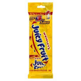 Wrigleys Juicy Fruit Gum 3 Packs 15 pc