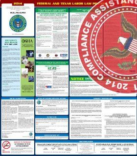2014 Texas State and Federal All in one Labor Law Poster   English  Prints  