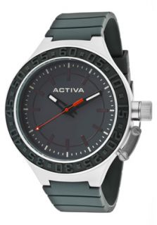 Activa AA300 008  Watches,Mens Grey Dial Grey Polyurethane, Casual Activa Quartz Watches
