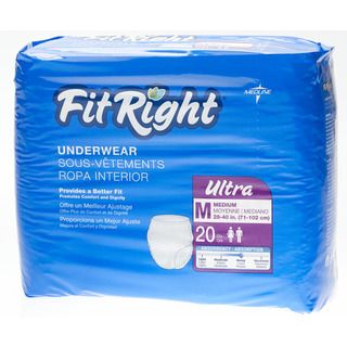 Medline Fit Right Ultra Protective Underwear (80 Count)