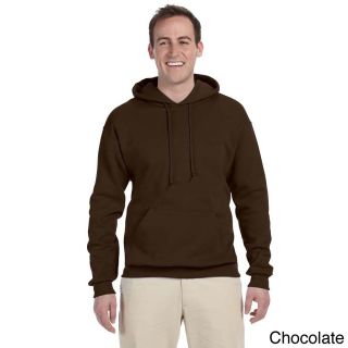 Jerzees Mens 50/50 8 ounce Nublend Fleece Hooded Sweatshirt Brown Size XXL
