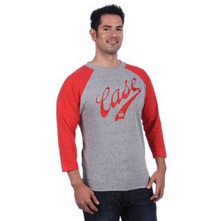 Case Ih Mens Grey/ Red Baseball Style Jersey