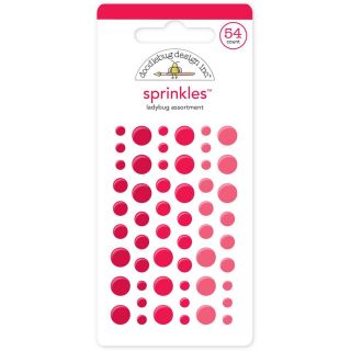 Monochromatic Sprinkles Glossy Enamel Arrow Stickers 54/pkg   Ladybug