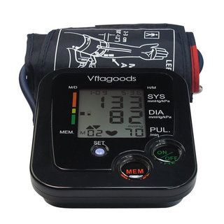 Vitagoods Vgp 4111 Black Digital Pulse Desktop Blood Pressure Monitor