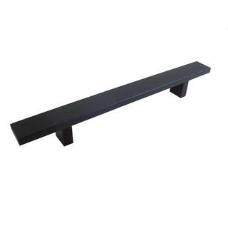 Contemporary 12 Rectangular Design Matte Black Finish Cabinet Bar Pull Handle (case Of 5)