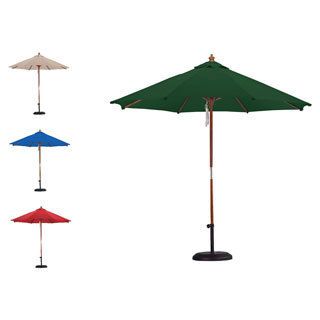 Premium Spun Poly 13 foot Market Umbrella And 50 pound Stand