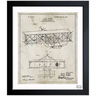 Oliver Gal Wright Flying Machine 1906 Framed Graphic Art 1B00272_15x18/1B0027