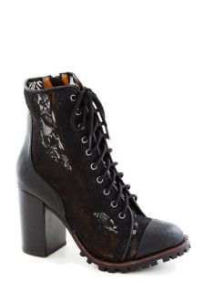Divine and Dash Boot in Black  Mod Retro Vintage Boots