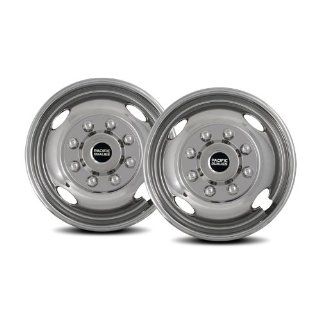 Pacific Dualies 43 2608 17" Polished Stainless Steel Wheel Simulator Front Tag Axle Kit for 2005 2014 Ford F350 Truck RV Motorhome Automotive
