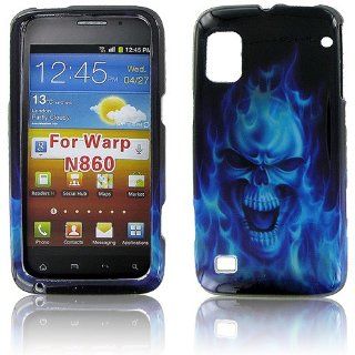 ZTE N860 (Warp) Blue Skull Protective Case Cell Phones & Accessories