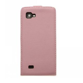 Easygoby Up Down Open Folio Design Luxury Leather Case Magnet Flip Cover For LG Optimus 4X HD P880 Pink Cell Phones & Accessories