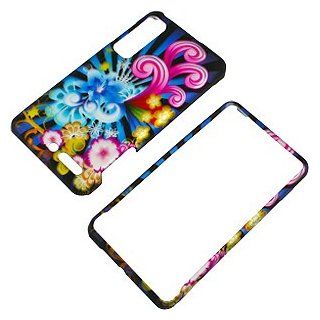 Neon Floral Protector Case for Motorola DROID 3 XT862 Cell Phones & Accessories