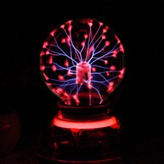 Okeler Fun Plasma Magic Ball Crystal Neon Sphere Car Interior Light Gift Red Base Set with Free Pen  Photographic Monolights  Camera & Photo