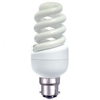 Bell 20w Smooth Dimmable Helix Spiral CFL light bulb (BC, B22, Bayonet Cap) 865 [6500K] Daylight Colour   [EU SPECIFICATION 220 240v]    
