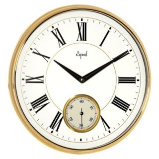 Opal Clock Side Second Clock with Bold Figures a