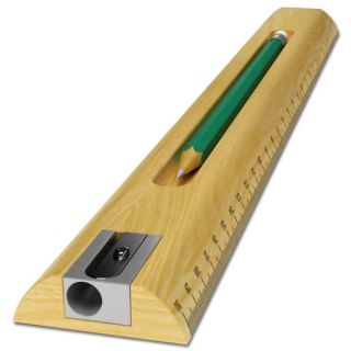 Retro Wooden Tidy Ruler with Pencil and Sharpener      Traditional Gifts