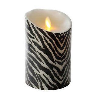 Shop Luminara Unscented Zebra Print Flameless Candle 3.5 x 5 Timer   Remote Ready at the  Home Dcor Store. Find the latest styles with the lowest prices from Luminara