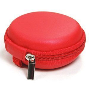 Forrest Shopping Red Bluetooth Handsfree Headset Pu Case   Clamshell/pu Style Cell Phones & Accessories