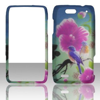 2D Twin Bird Motorola Droid 4 / XT894 Case Cover Phone Hard Cover Case Snap on Faceplates Cell Phones & Accessories