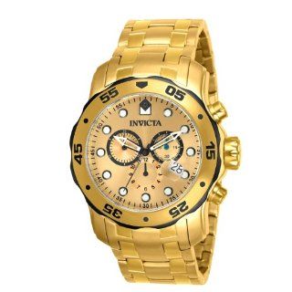 Invicta Men's 80070 Pro Diver Analog Display Swiss Quartz Gold Watch at  Men's Watch store.