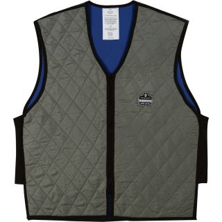 Ergodyne Chill-Its Evaporative Cooling Vest — X-Large, Gray, Model# 6665  Safety Vests
